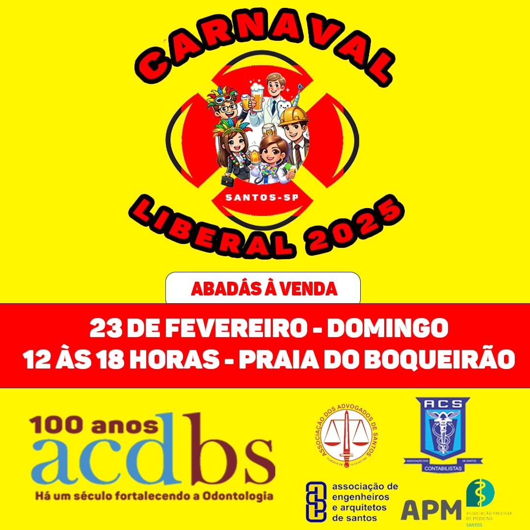 Carnaval Liberal vai agitar praias santistas dia 23 de fevereiro (domingo)