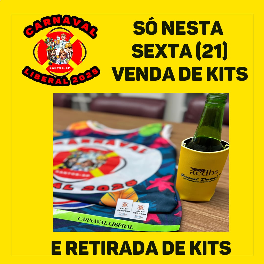 Kits do Carnaval Liberal só poderão se retirados nesta sexta (21) na ACDBS. Restam menos de 10 kits à venda